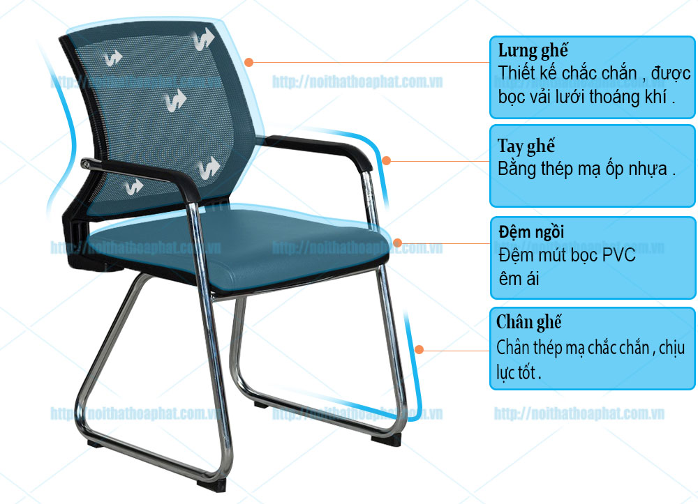 Ghế lưới phòng họp GL425 - ảnh 5