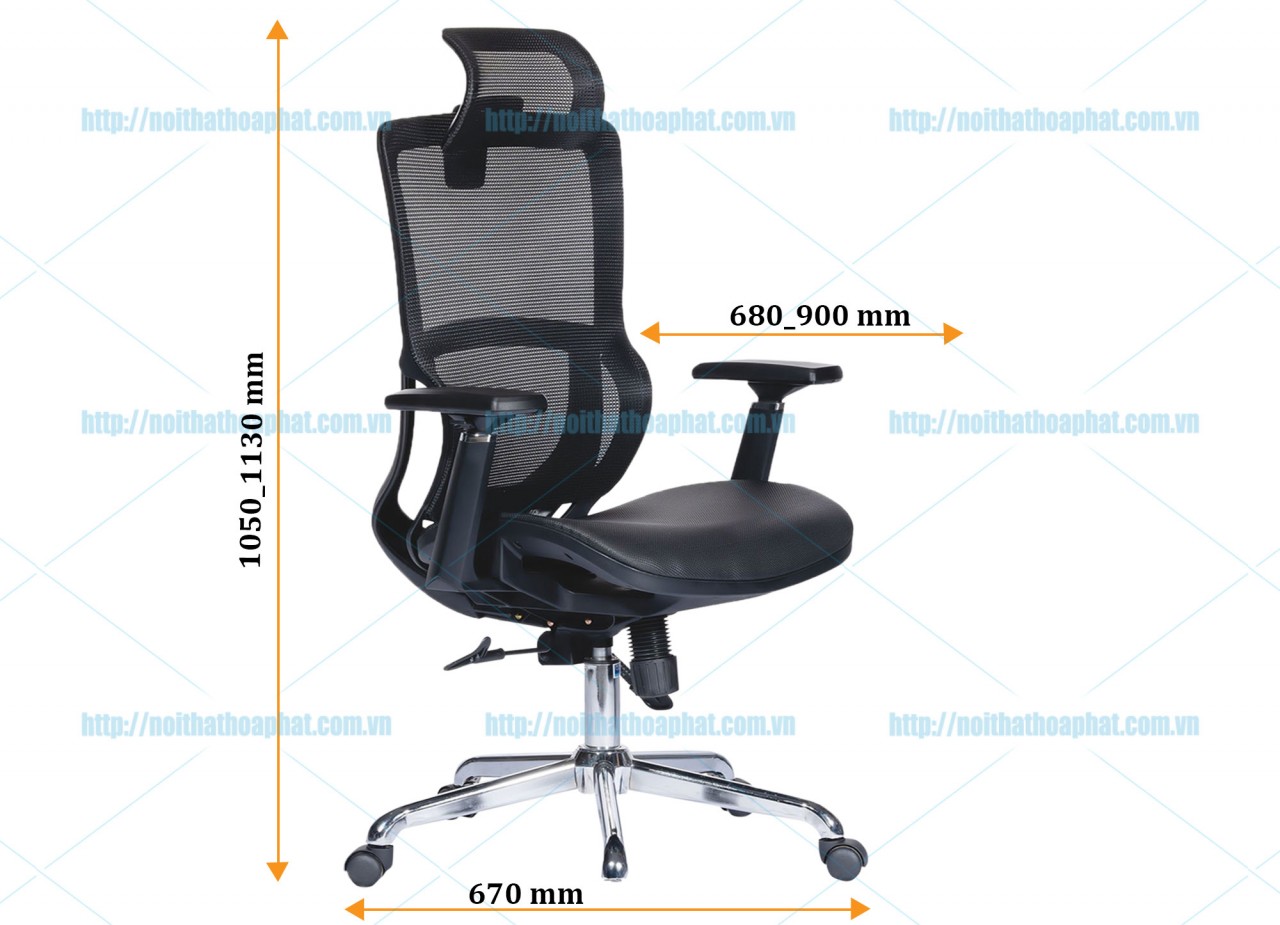 Ghế công thái học lưng lưới GLE07 - ảnh 5
