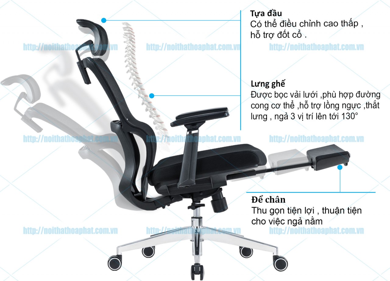 Ghế Công Thái Học GLE02 - ảnh 5