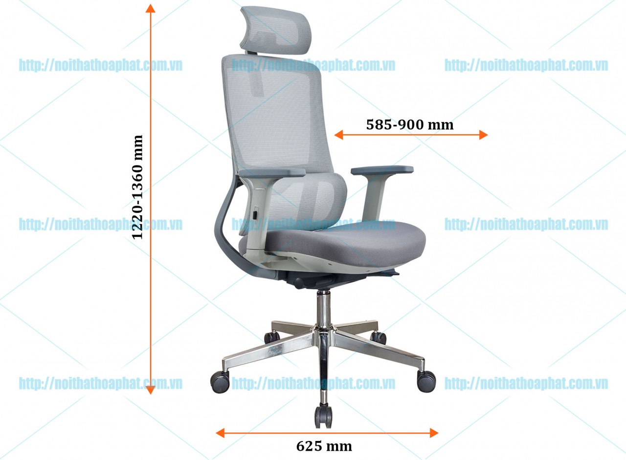 Ghế công thái học hỗ trợ cột sống GLE05-1 - ảnh 3