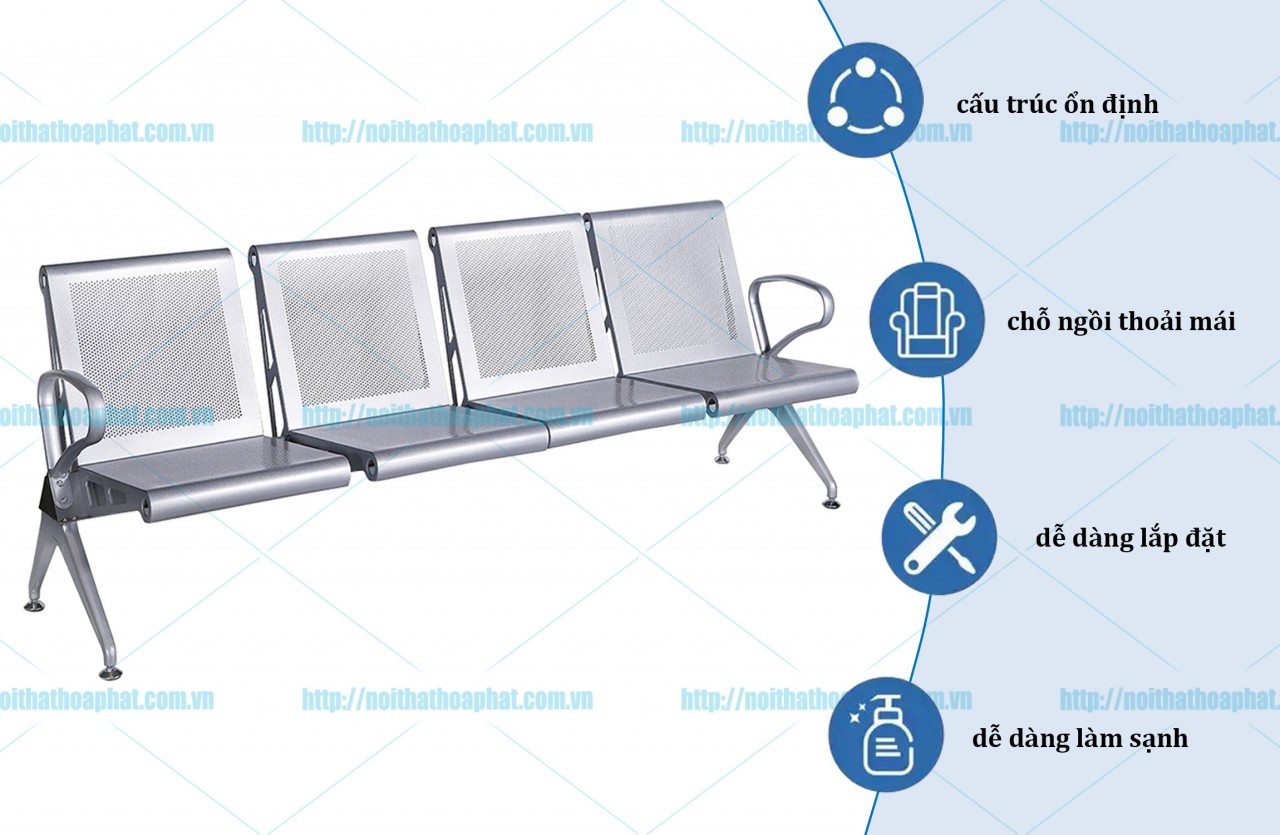 Ghế phòng chờ cao cấp GPC03-4 - ảnh 4