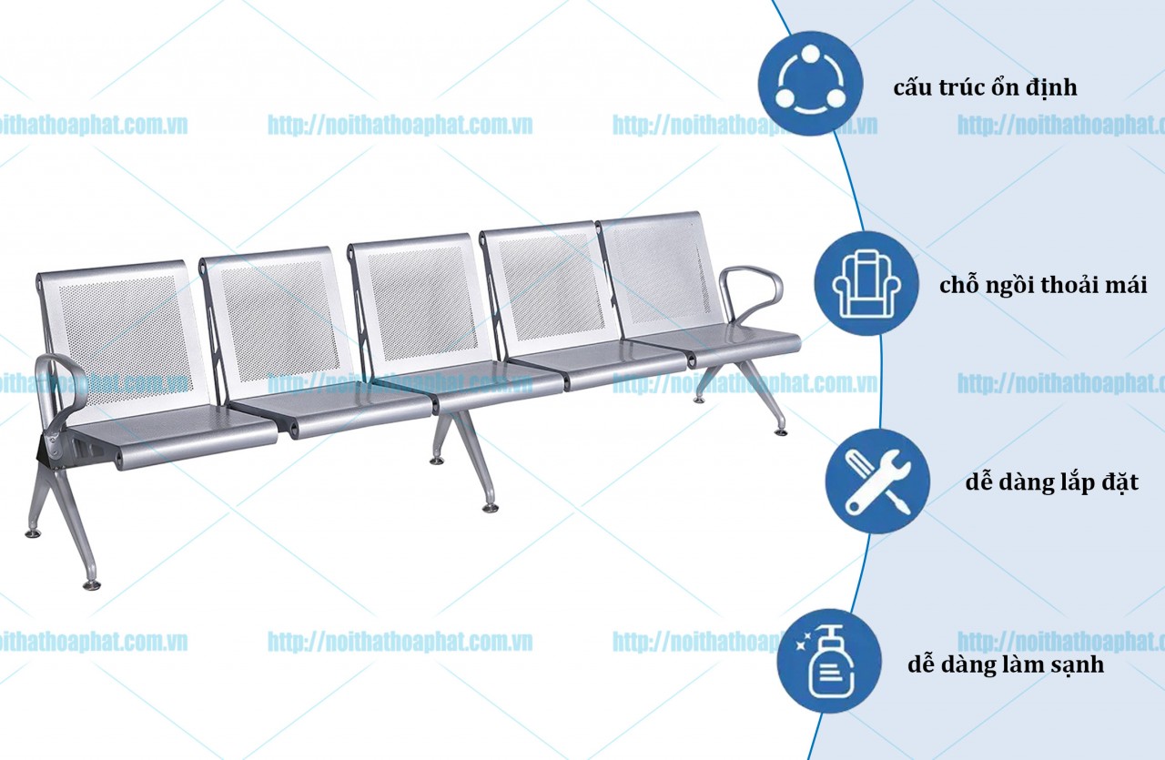 Ghế phòng chờ cao cấp GPC03-5 - ảnh 3