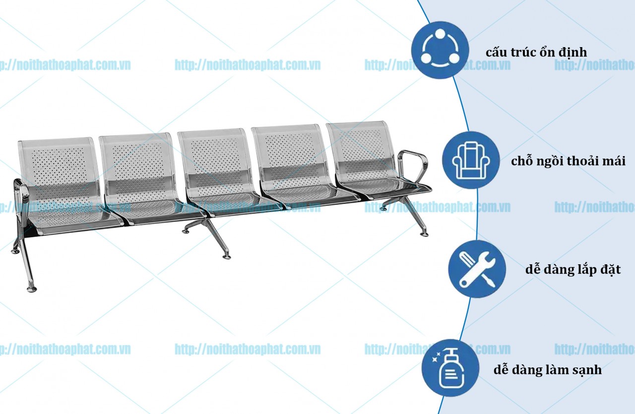 Ghế phòng chờ Hòa Phát GPC04I-5 - ảnh 2