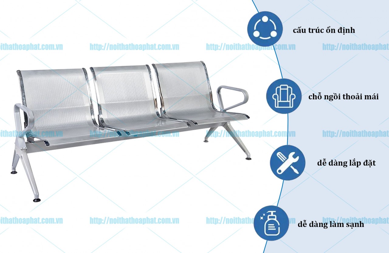 Ghế băng chờ Hòa Phát GPC06-3 - ảnh 2