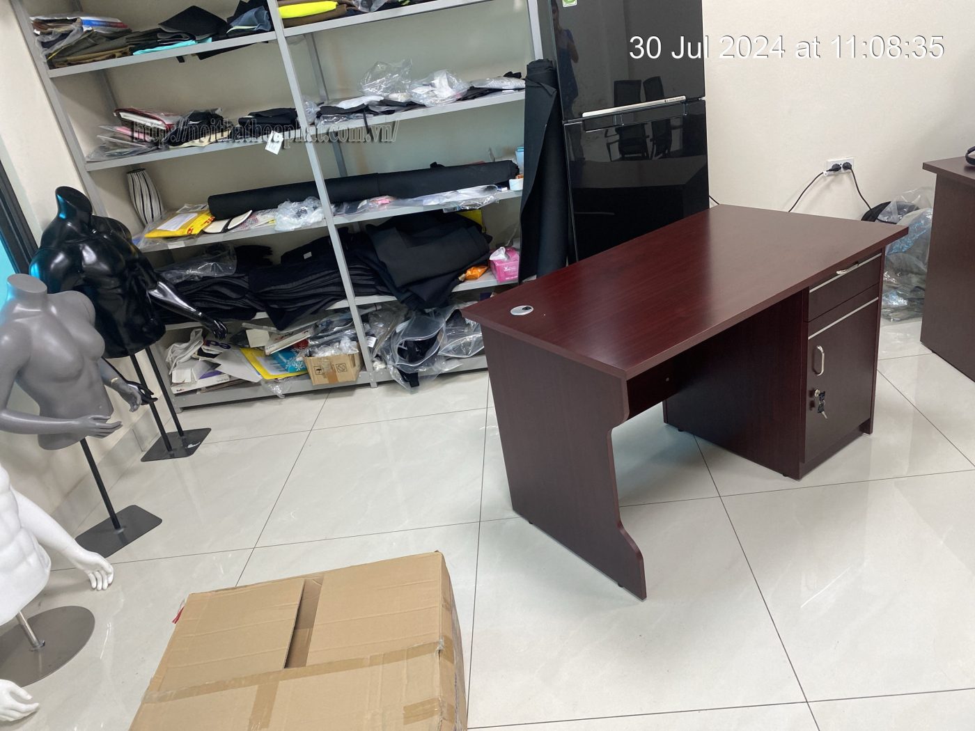 H&igrave;nh ảnh thực tế b&agrave;n l&atilde;nh đạo mặt chữ nhật OD1200C