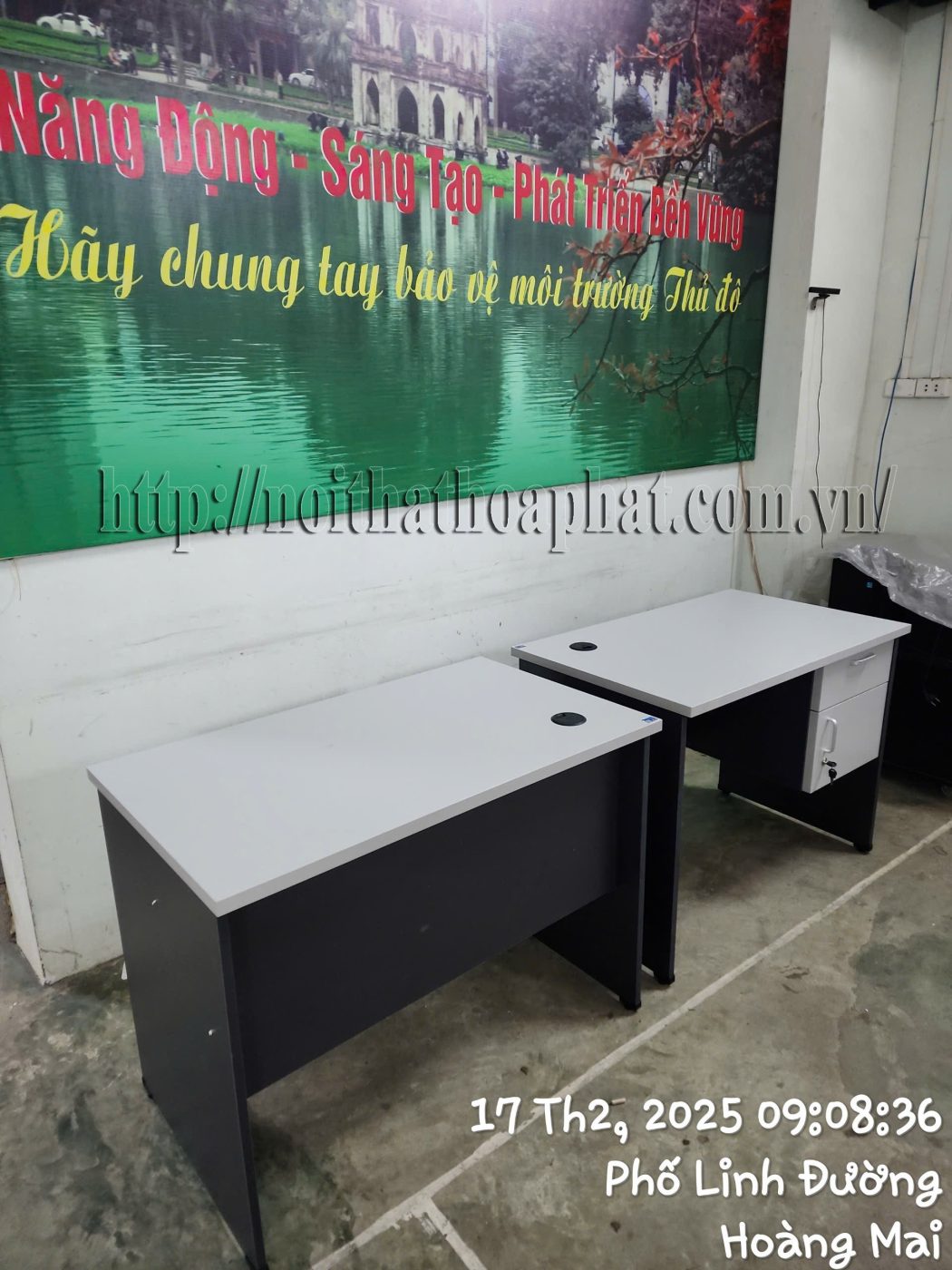 Hình ảnh thực tế bàn nhân viên mặt chữ nhật hòa phát HP100HL-1 Hình ảnh thực tế bàn nhân viên mặt chữ nhật hòa phát HP100HL-1