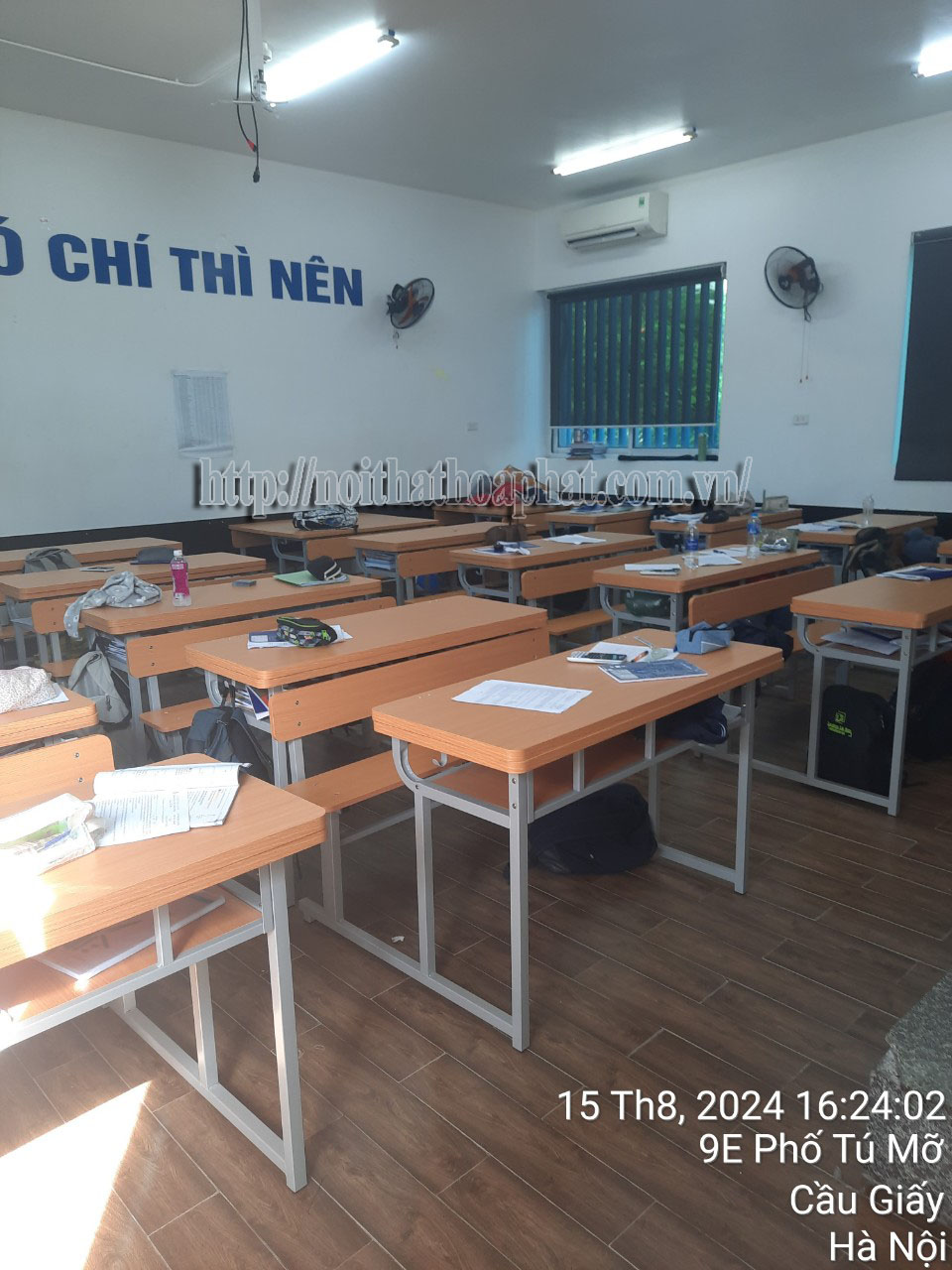 Hình ảnh thực tế bộ bàn ghế học sinh bán trú BBT101-1 Hình ảnh thực tế bộ bàn ghế học sinh bán trú BBT101-1