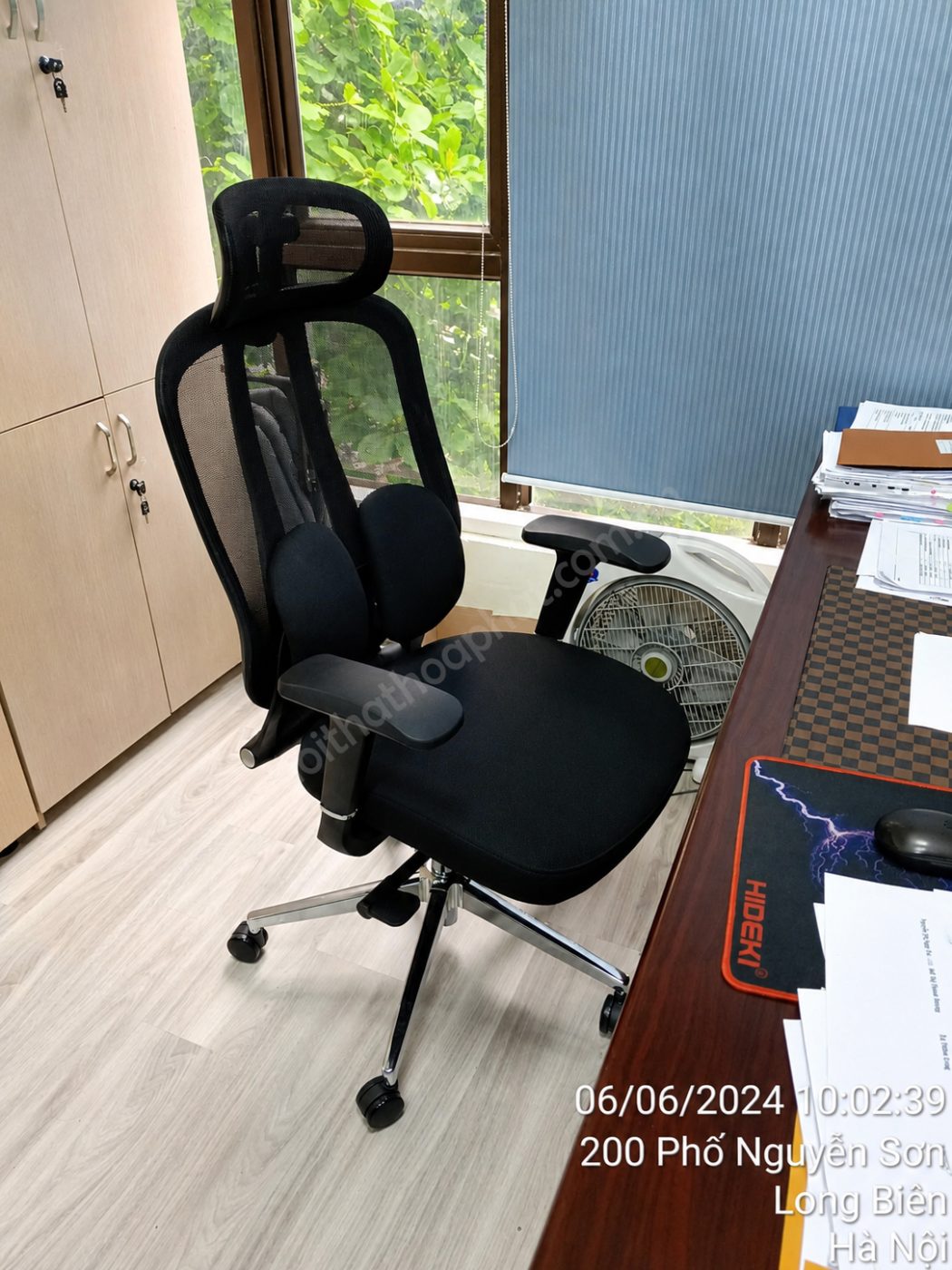 Ghế công thái học GLE04-3 tựa đầu 2D