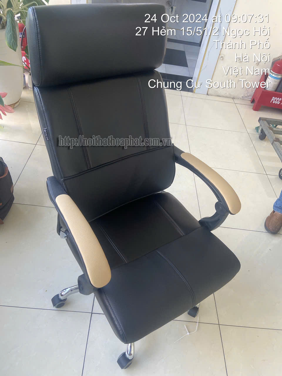 H&igrave;nh ảnh thực tế ghế da cao cấp SG931-2