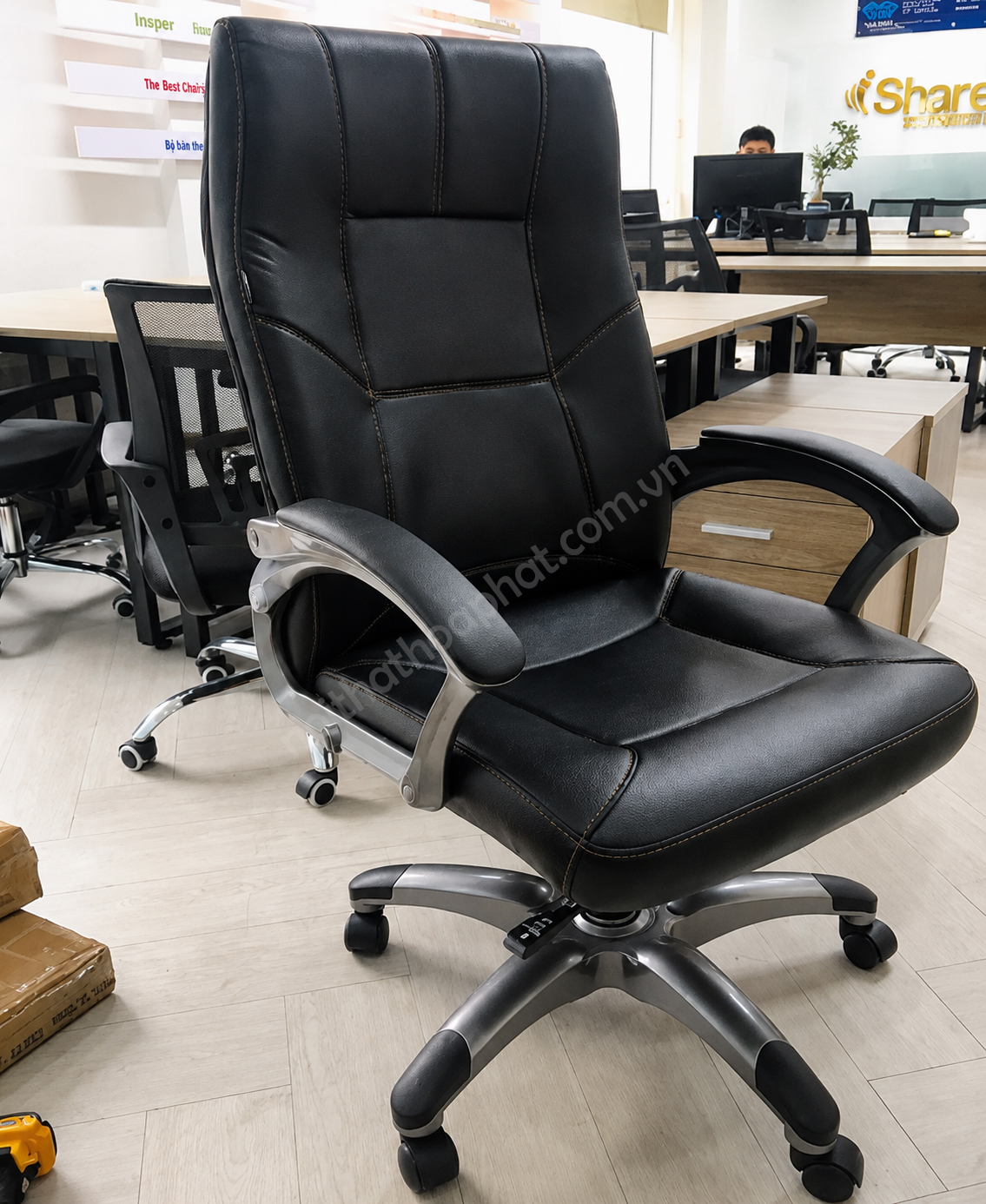 H&igrave;nh ảnh Ghế gi&aacute;m đốc SG913 &ndash; Mẫu ghế da cao cấp H&ograve;a Ph&aacute;t