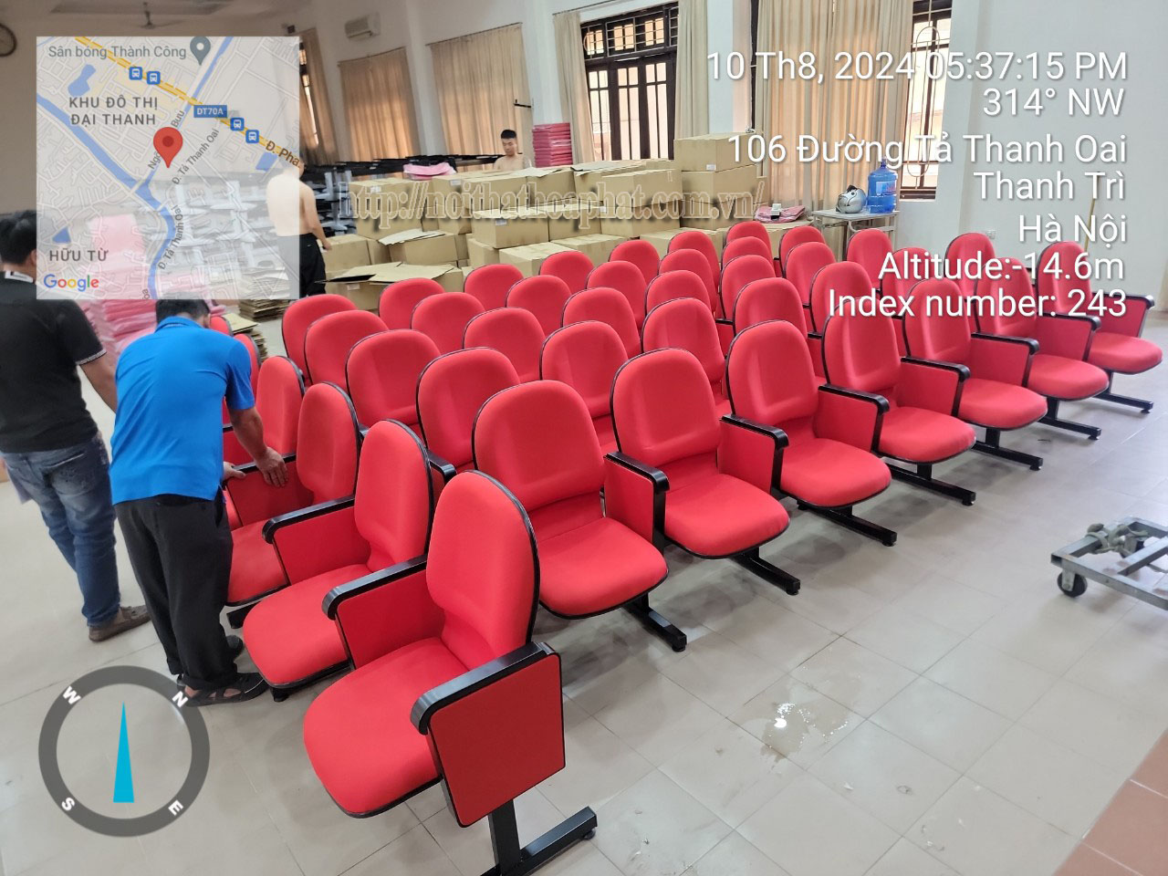 Hình ảnh thực tế ghế hội trường khung thép TC306B Hình ảnh thực tế ghế hội trường khung thép TC306B