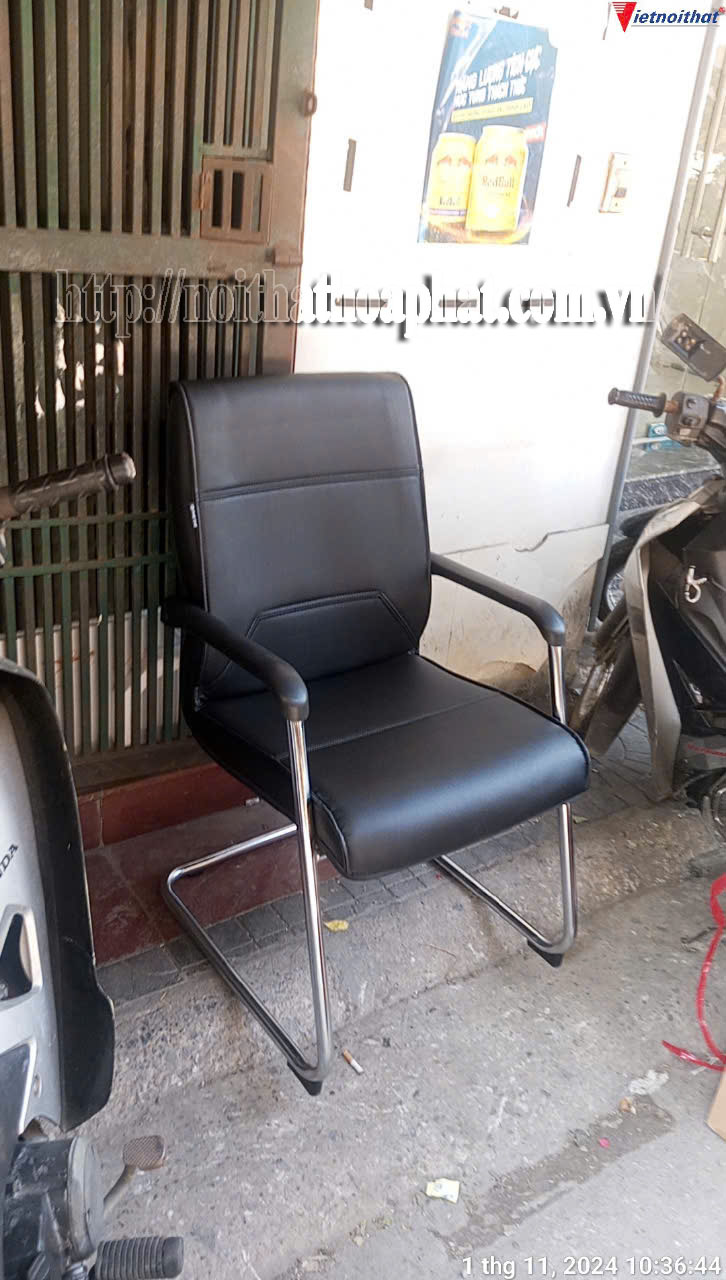 H&igrave;nh ảnh thực tế ghế họp ch&acirc;n quỳ SL718M-4