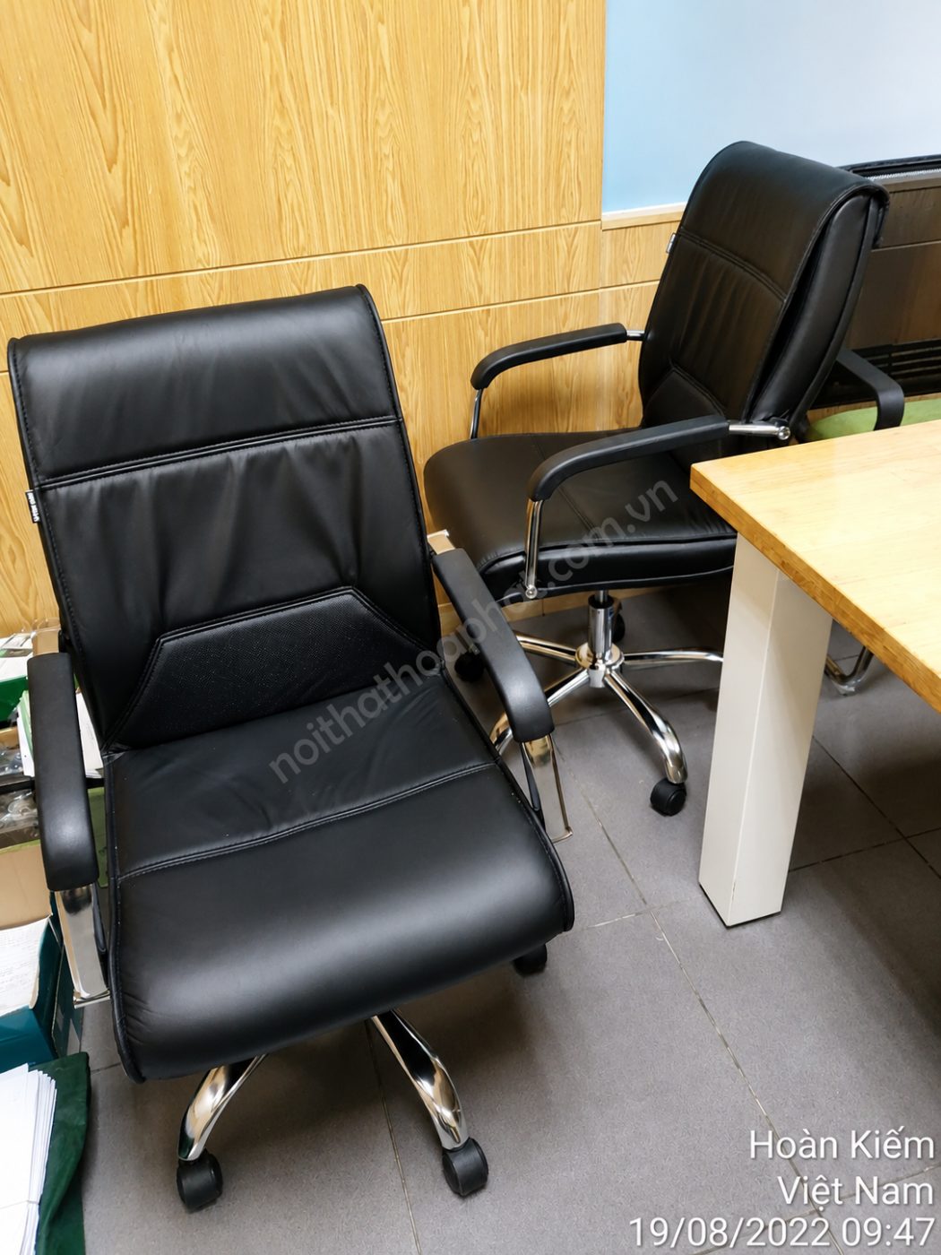 Hình ảnh thực tế Ghế lãnh đạo cao cấp SG718 Hòa Phát