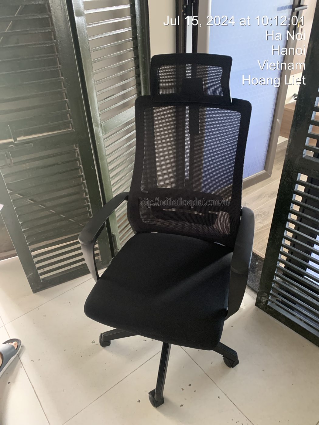 Hình ảnh thực tế ghế lưới văn phòng Hòa Phát GL348 Hình ảnh thực tế ghế lưới văn phòng Hòa Phát GL348