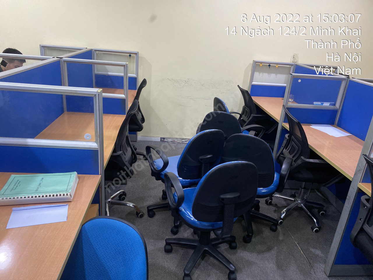 H&igrave;nh ảnh thực tế Ghế xoay nh&acirc;n vi&ecirc;n H&ograve;a Ph&aacute;t SG550
