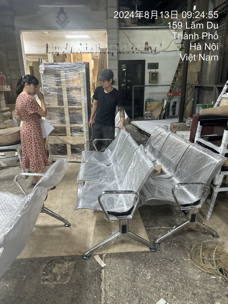 H&igrave;nh ảnh thực tế ghế ph&ograve;ng chờ inox GPC04I-3