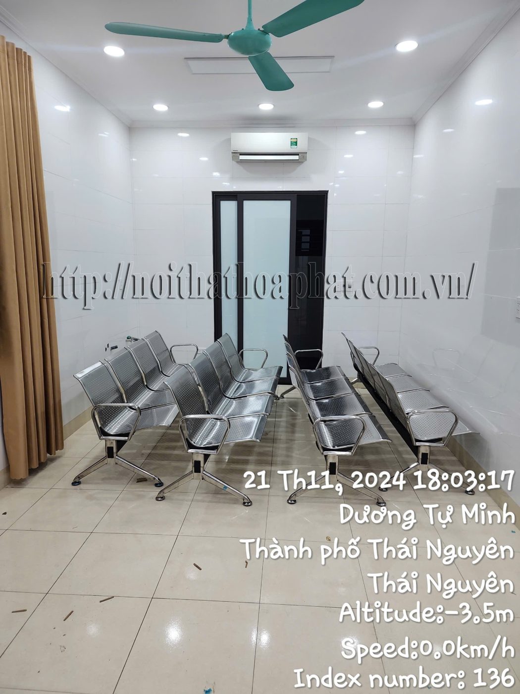 H&igrave;nh ảnh thực tế ghế ph&ograve;ng chờ inox GPC04I-4-7