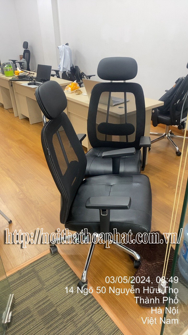 H&igrave;nh ảnh thực tế ghế xoay lưới H&ograve;a Ph&aacute;t GL309