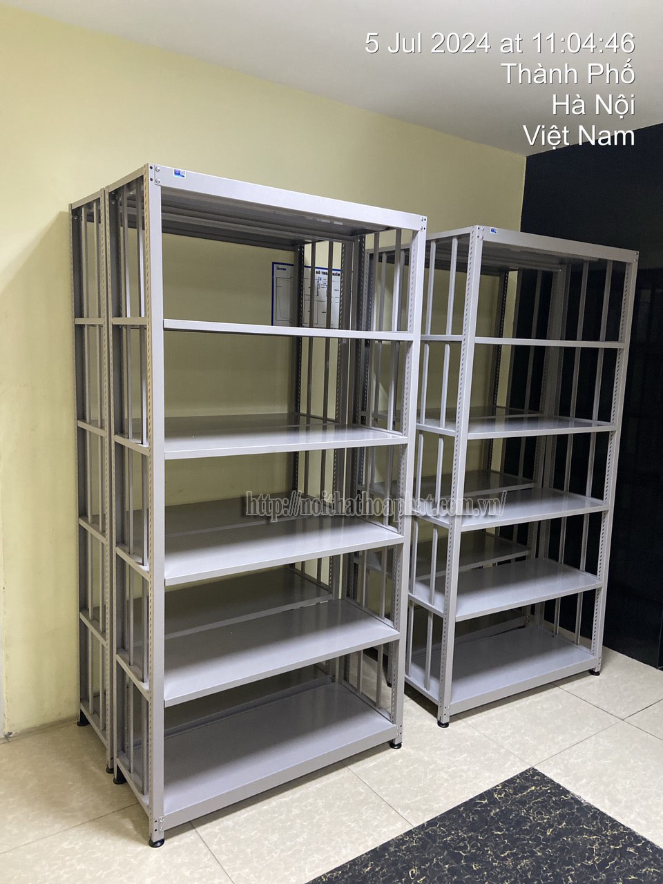 H&igrave;nh ảnh thực tế gi&aacute; sắt thư viện GS1A-4