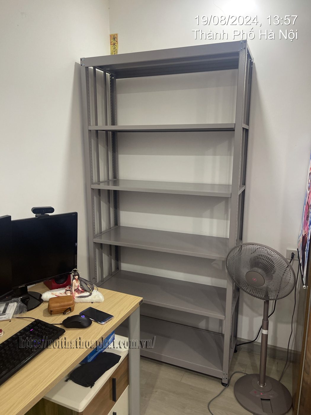 H&igrave;nh ảnh thực tế gi&aacute; sắt thư viện GS1A-5