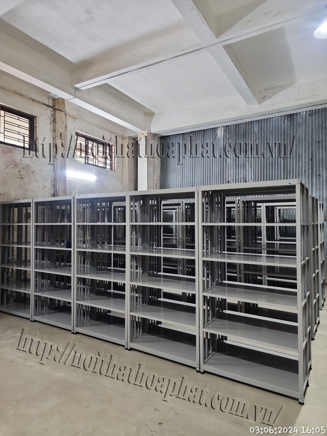 H&igrave;nh ảnh thực tế gi&aacute; sắt thư viện GS1A