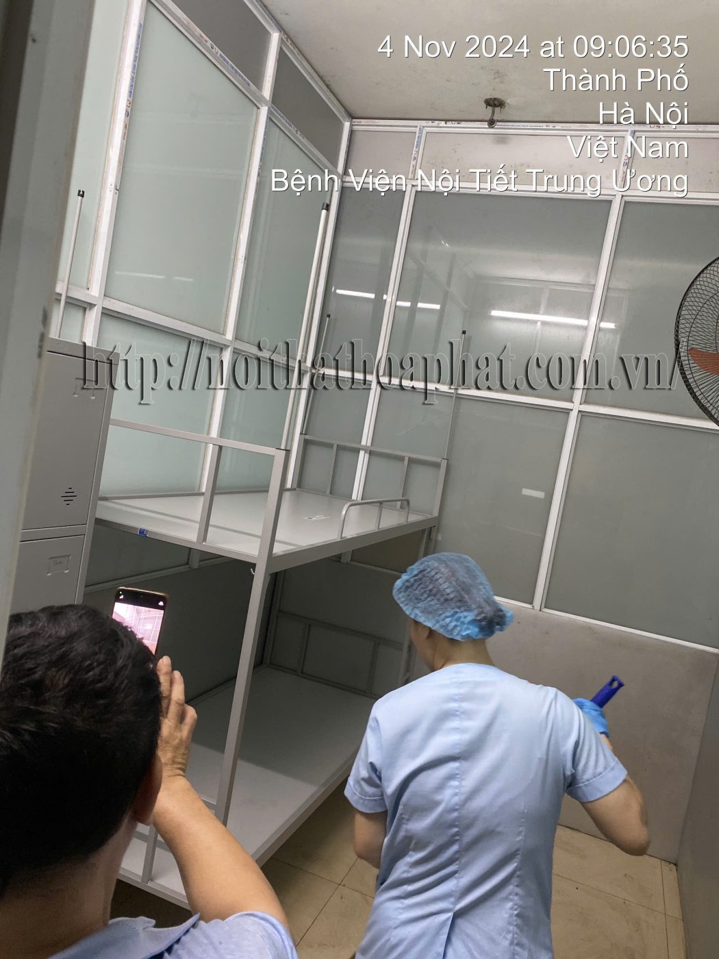 H&igrave;nh ảnh thực tế giường tầng H&ograve;a Ph&aacute;t GT40-3