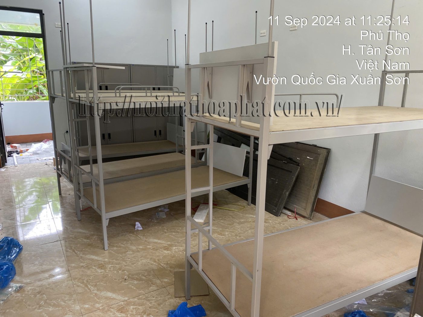 H&igrave;nh ảnh thực tế giường tầng H&ograve;a Ph&aacute;t GT40B
