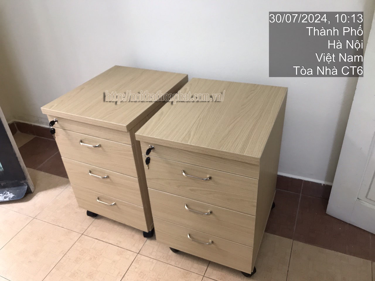 H&igrave;nh ảnh thực tế hộc di động 3 ngăn k&eacute;o ATM3D
