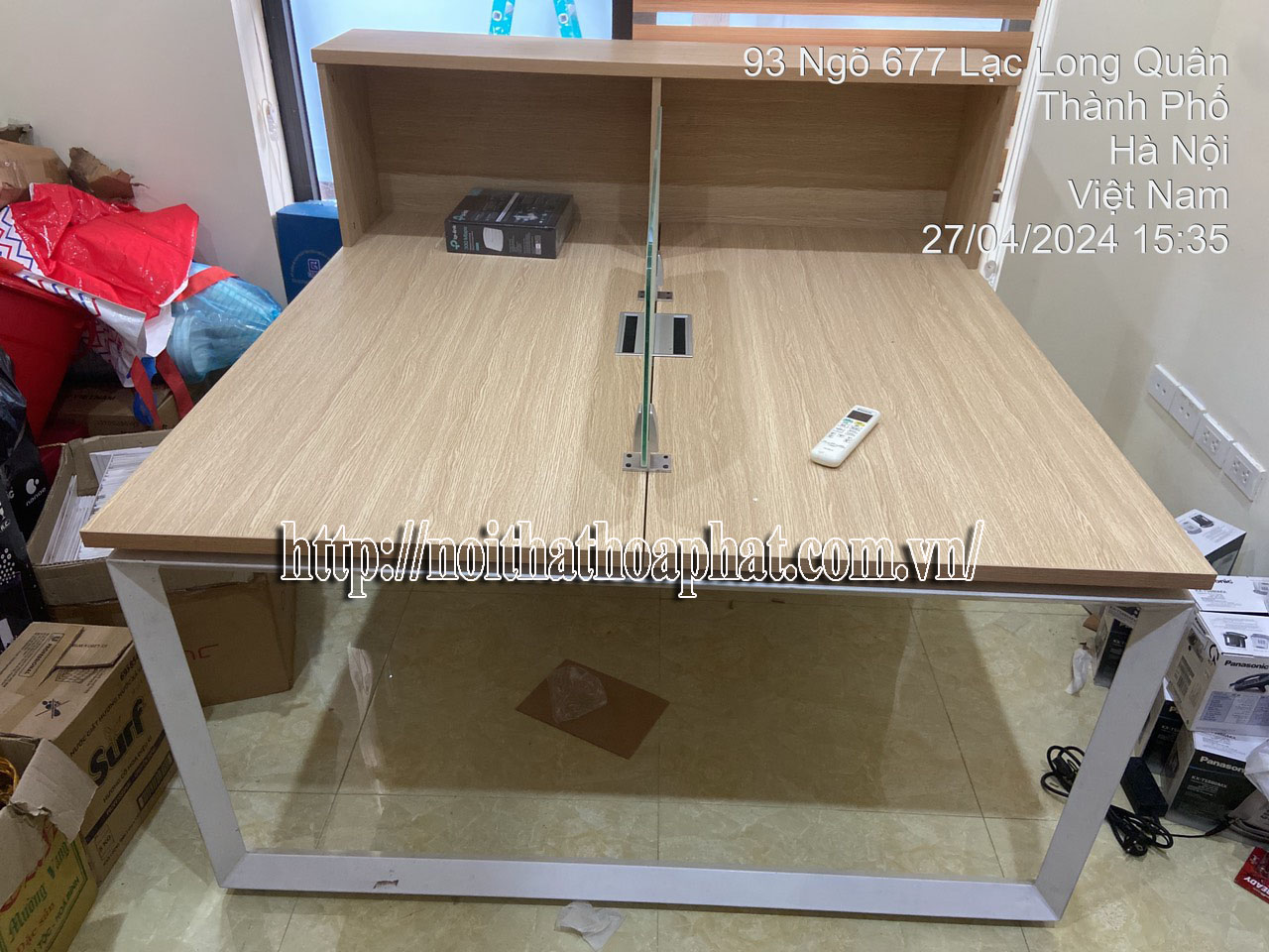 Hình ảnh thực tế module bàn làm việc HRMD09 Hình ảnh thực tế module bàn làm việc HRMD09