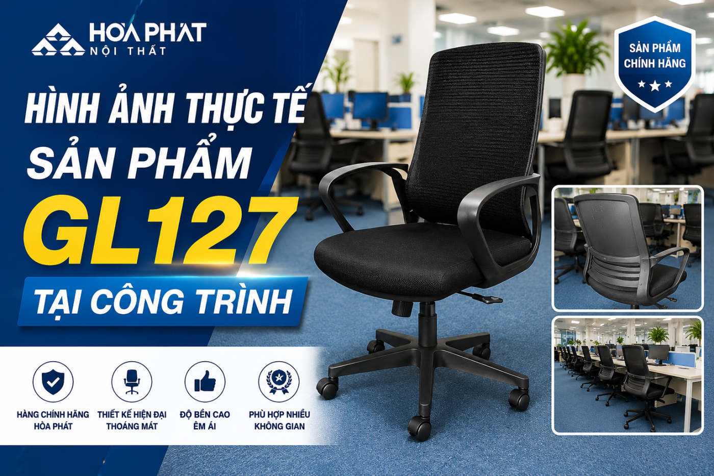 H&igrave;nh ảnh thực tế sản phẩm GL127 tại c&ocirc;ng tr&igrave;nh