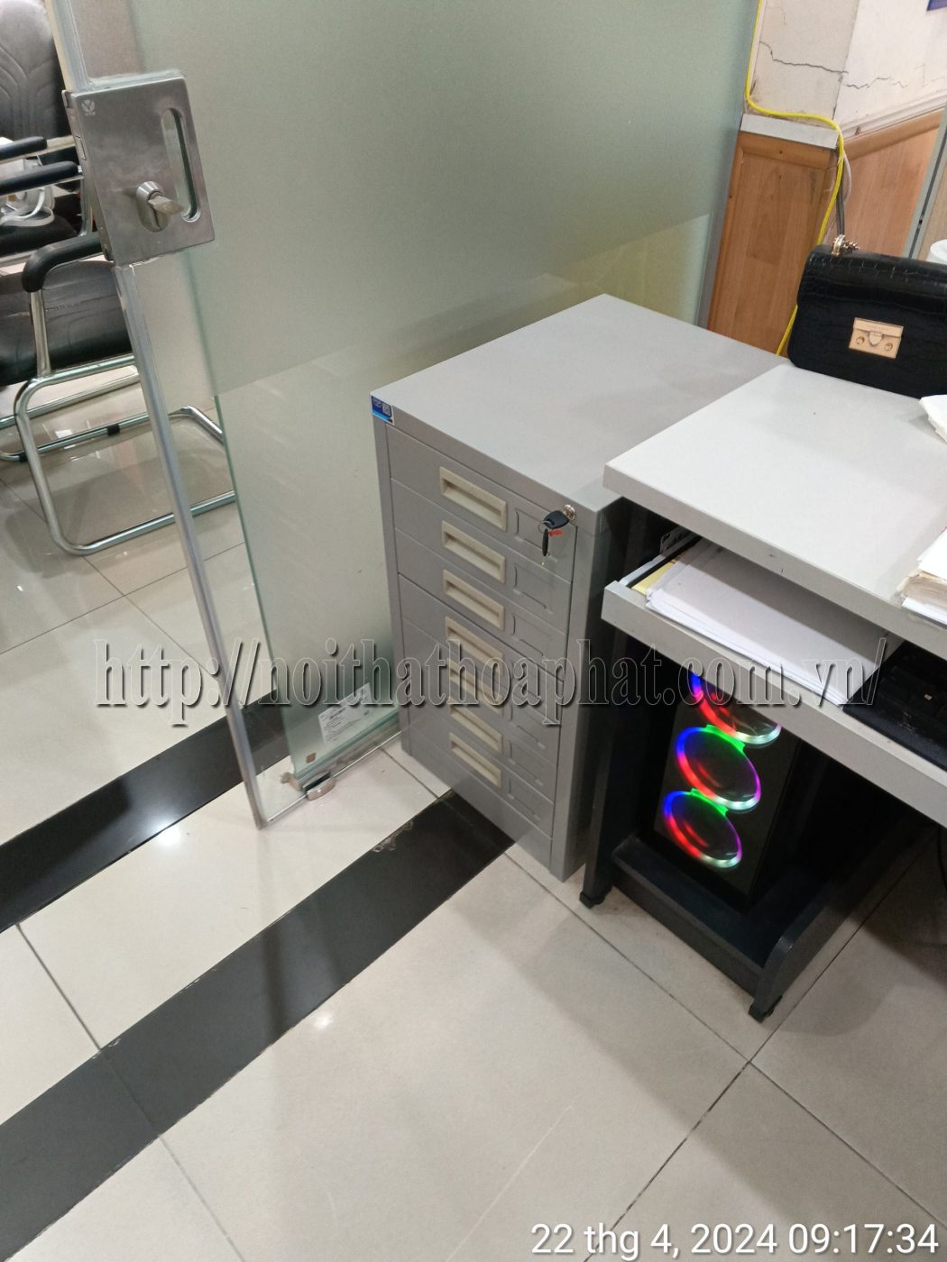 H&igrave;nh ảnh thực tế tủ file t&agrave;i liệu 7 ngăn TU7F
