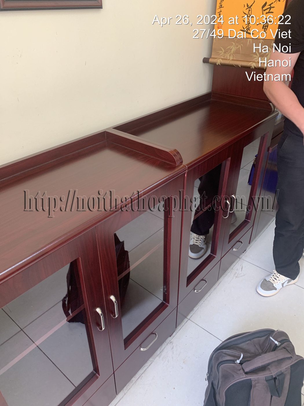 Hình ảnh thực tế tủ giám đốc gỗ công nghiệp DC8040H2 Hình ảnh thực tế tủ giám đốc gỗ công nghiệp DC8040H2