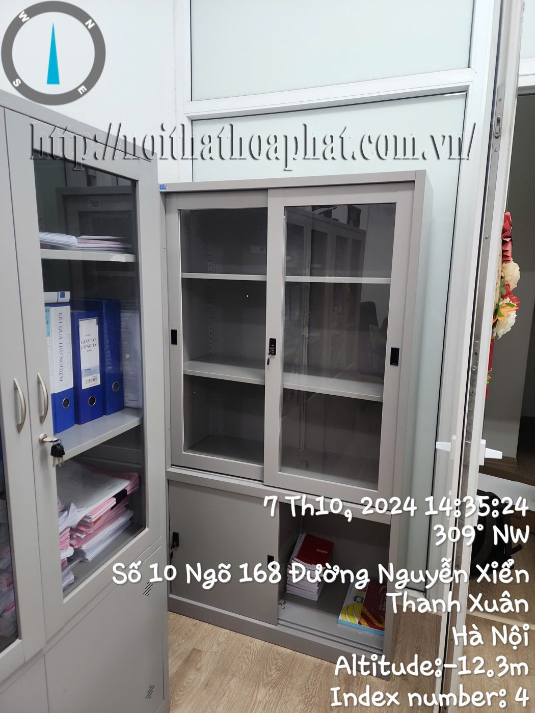 H&igrave;nh ảnh thực tế tủ hồ sơ sắt h&ograve;a ph&aacute;t TU09K3B-1