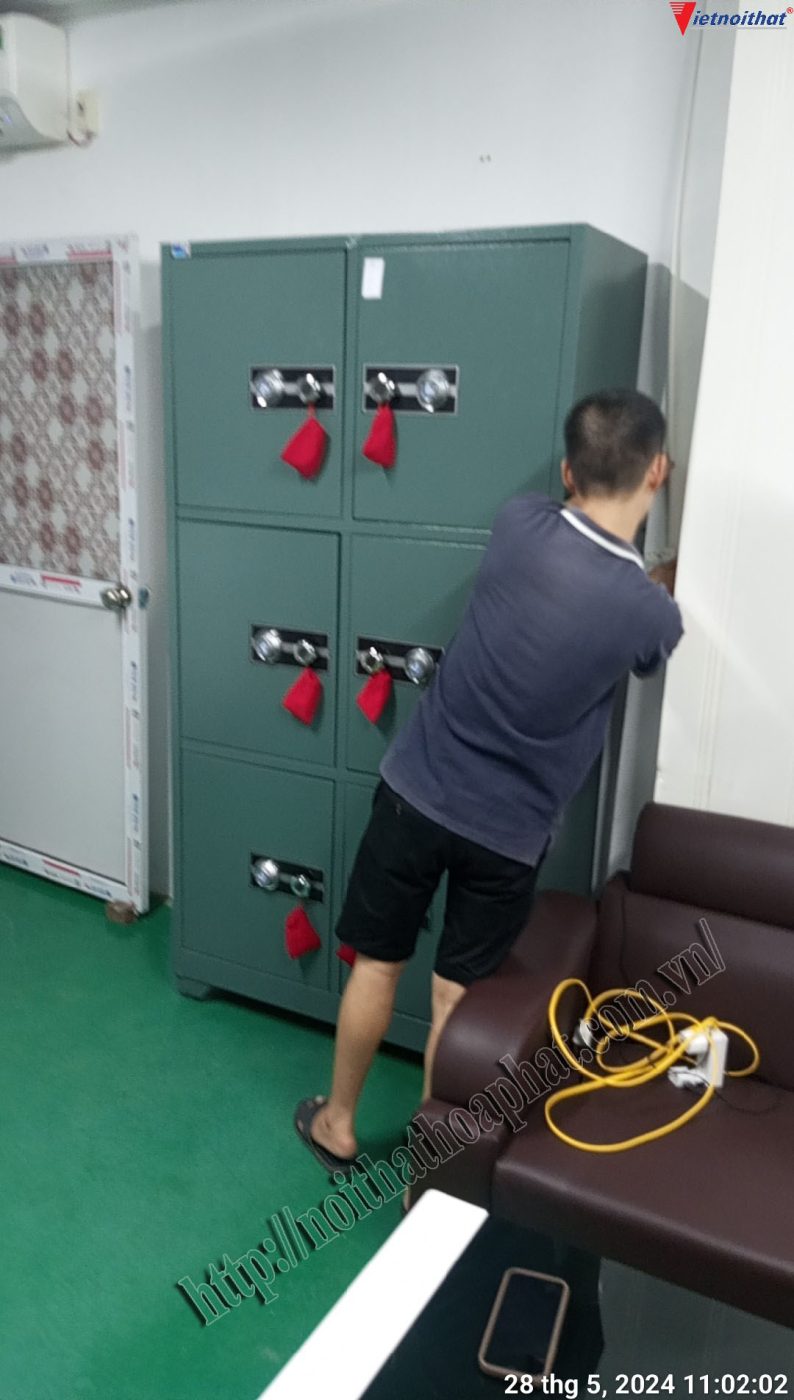H&igrave;nh ảnh thực tế tủ sắt an to&agrave;n TU09K6C