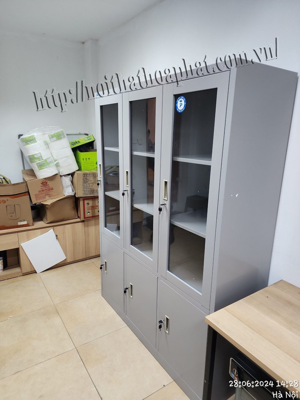 H&igrave;nh ảnh thực tế tủ sắt đựng hồ sơ TU09K7PCK-2