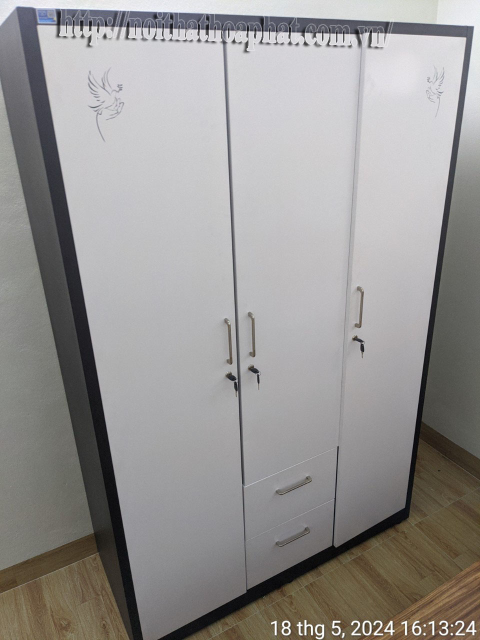 H&igrave;nh ảnh thực tế tủ sắt gia đ&igrave;nh H&ograve;a Ph&aacute;t TU20B2C3