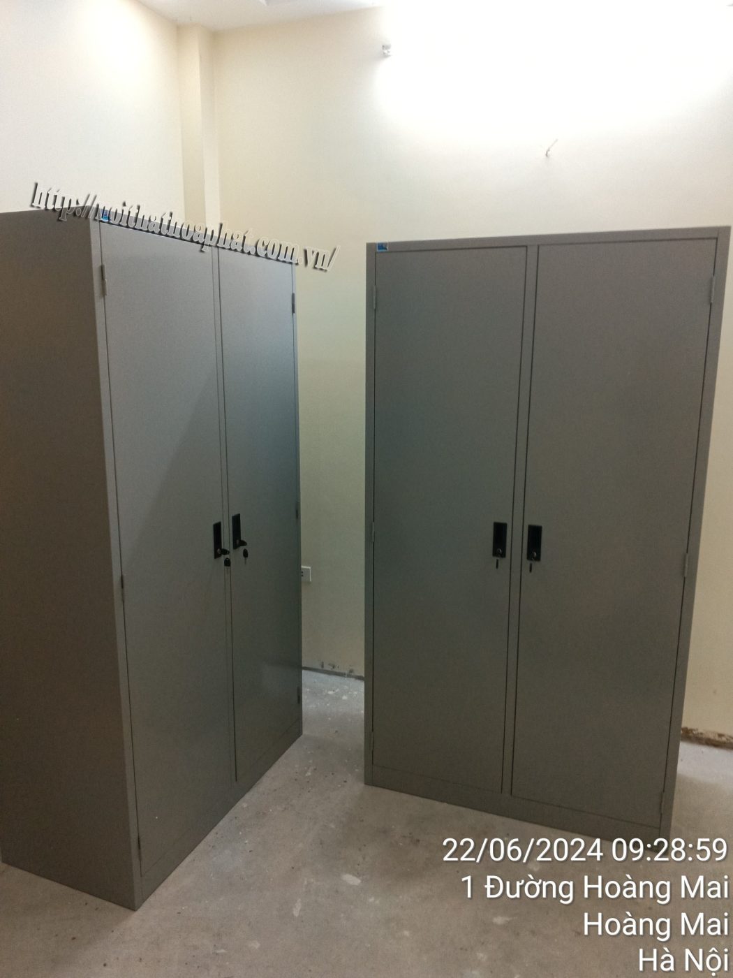 H&igrave;nh ảnh thực tế tủ t&agrave;i liệu sắt H&ograve;a Ph&aacute;t TU09K2SA