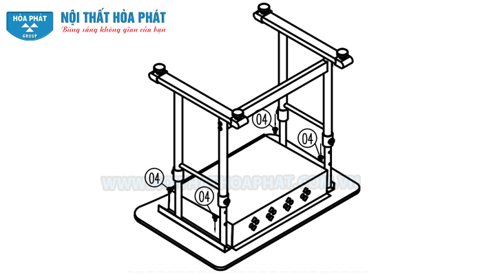 lắp hoàn thiện bàn học sinh BHS29 lắp hoàn thiện bàn học sinh BHS29
