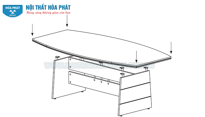 Hướng dẫn lắp đặt bàn họp HRH1810, HRH2010, HRH2412 Hướng dẫn lắp đặt bàn họp HRH1810, HRH2010, HRH2412