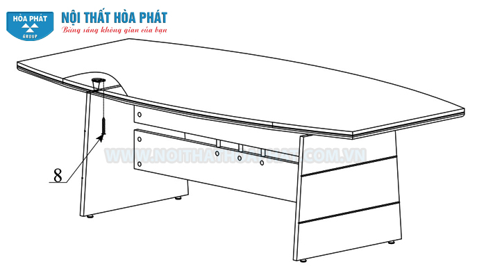 Hướng dẫn lắp đặt bàn họp HRH1810, HRH2010, HRH2412 Hướng dẫn lắp đặt bàn họp HRH1810, HRH2010, HRH2412