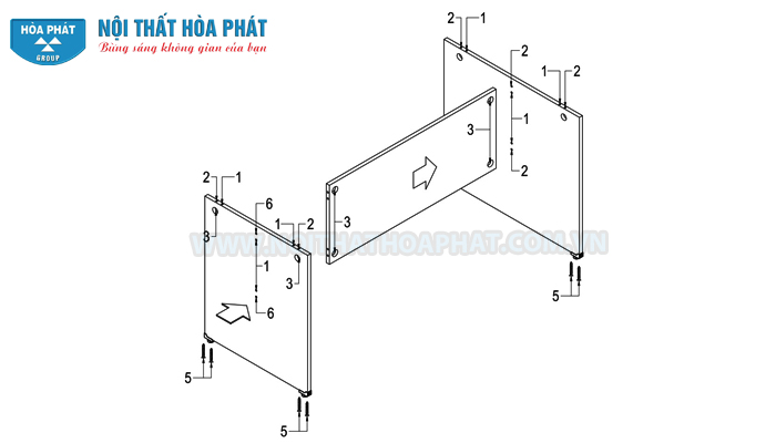 Hướng dẫn lắp đặt b&agrave;n họp SVH2412CN