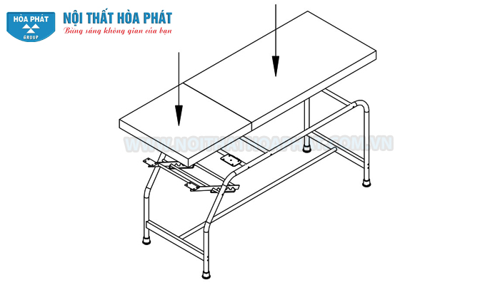 Hướng dẫn lắp đặt bàn khám bệnh BKB02 Hướng dẫn lắp đặt bàn khám bệnh BKB02