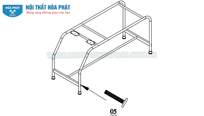 lắp phần khung inox bàn khám bệnh BKB02 lắp phần khung inox bàn khám bệnh BKB02