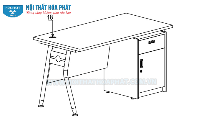 Hướng dẫn lắp đặt b&agrave;n l&agrave;m việc HR140HLC1