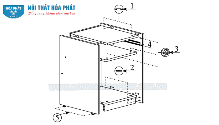 Hướng dẫn lắp đặt b&agrave;n l&agrave;m việc HR140HLC1