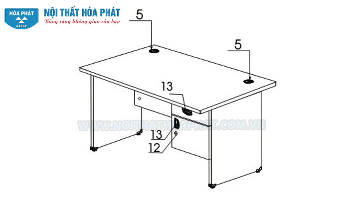Hướng dẫn lắp đặt bàn nhân viên SV120HL-180HL Hướng dẫn lắp đặt bàn nhân viên SV120HL-180HL