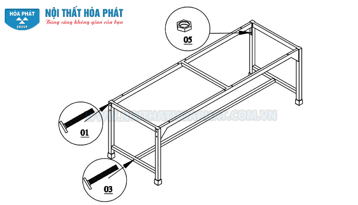 lắp khung chân bàn siêu âm BSA01 lắp khung chân bàn siêu âm BSA01