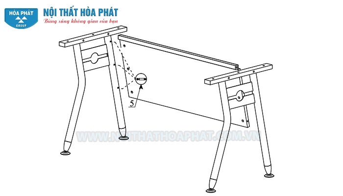 lắp ch&acirc;n b&agrave;n HR160C1