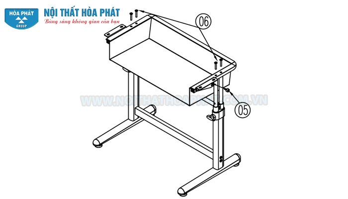Hướng dẫn lắp đặt bộ b&agrave;n học sinh BHS20, GHS20
