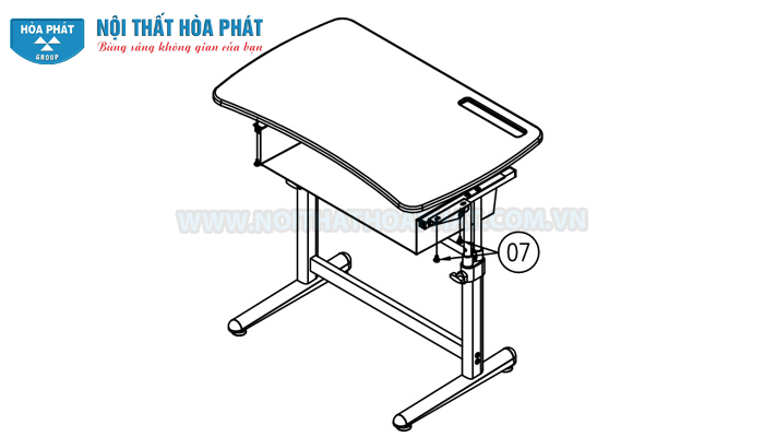 Hướng dẫn lắp đặt bộ b&agrave;n học sinh BHS20, GHS20